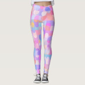 Multicolored Boho Pattern Leggings (Vorderseite)