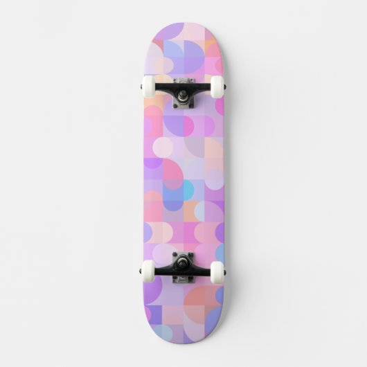 Multicolored Boho Pattern Skateboard (Vorderseite)