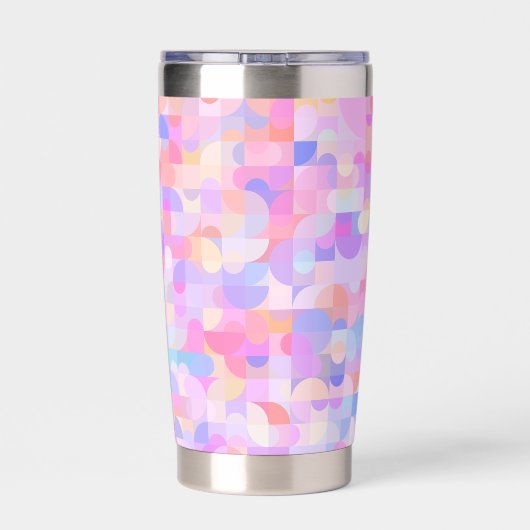 Multicolored Boho Pattern Thermobecher (Rückseite)