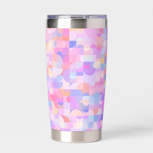 Multicolored Boho Pattern Thermobecher (Vorderseite)