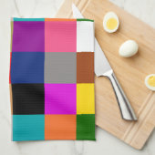 Multicolored Bold Color Blocks Design  Geschirrtuch (Viertel Falte)