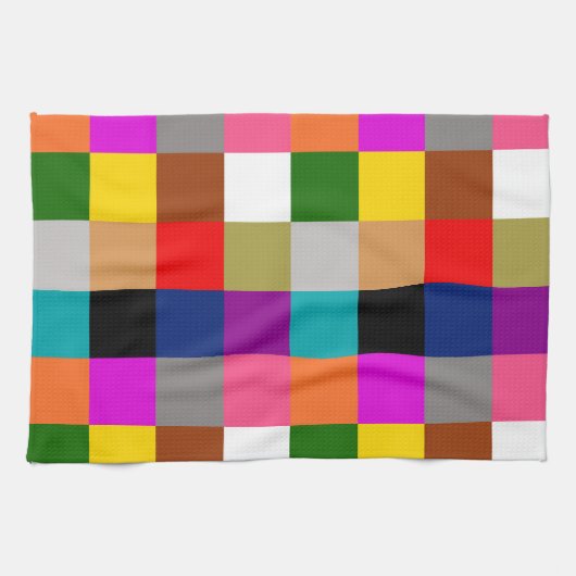 Multicolored Bold Color Blocks Design  Geschirrtuch (Horizontal)