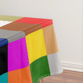 Multicolored Bold Color Blocks Design  Tischdecke (Beispiel)