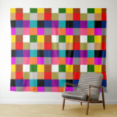 Multicolored Bold Color Blocks Design  Wandteppich (Beispiel (Horizontal))