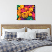 Multicolored concentric circles abstract texture leinwanddruck (Insitu (Schlafzimmer))