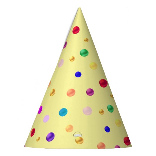 Multicolored Confetti Partyhütchen (Links)