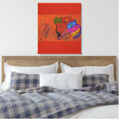 Multicolored Fish Pattern  Leinwanddruck (Insitu (Schlafzimmer))