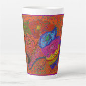 Multicolored Fish Pattern Milchtasse (Vorderseite)
