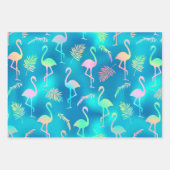 Multicolored Flamingos Geschenkpapier Set (Vorderseite 2)