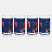 Multicolored Floral Dosenglas (Rechts)