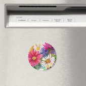 Multicolored Gerbera Daisies Magnet (In Situ (Geschirrspüler))
