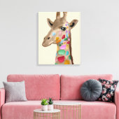 MultiColored Giraffe Leinwanddruck (Insitu (Wohnzimmer))