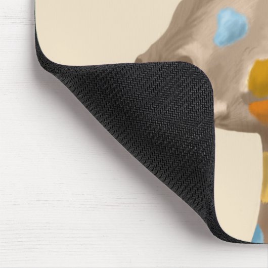 MultiColored Giraffe Mousepad (Ecke)