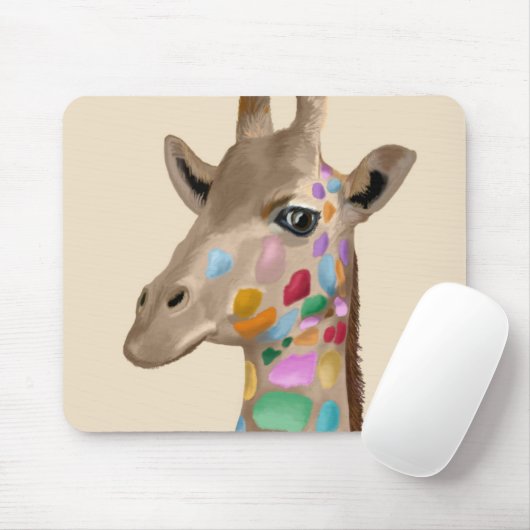 MultiColored Giraffe Mousepad (Mit Mouse)