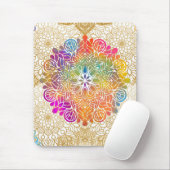 Multicolored Mandala Mousepad (Mit Mouse)