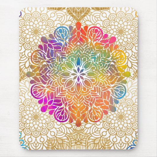 Multicolored Mandala Mousepad (Vorne)