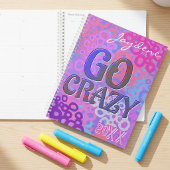 Multicolored Overlapping Circles With Text Planer