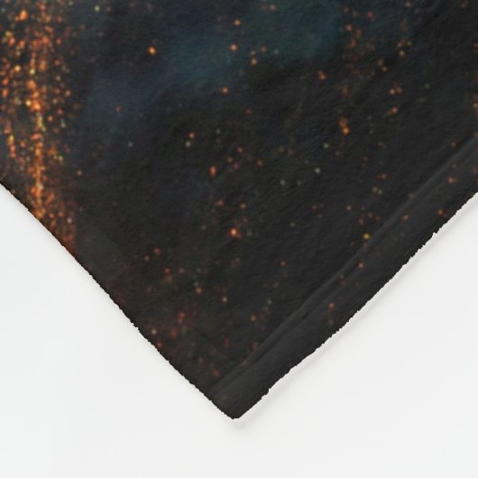 MULTICOLORED PAINING FLEECEDECKE (Ecke)