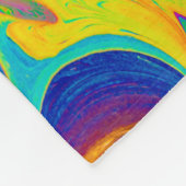Multicolored painting fleecedecke (Ecke)