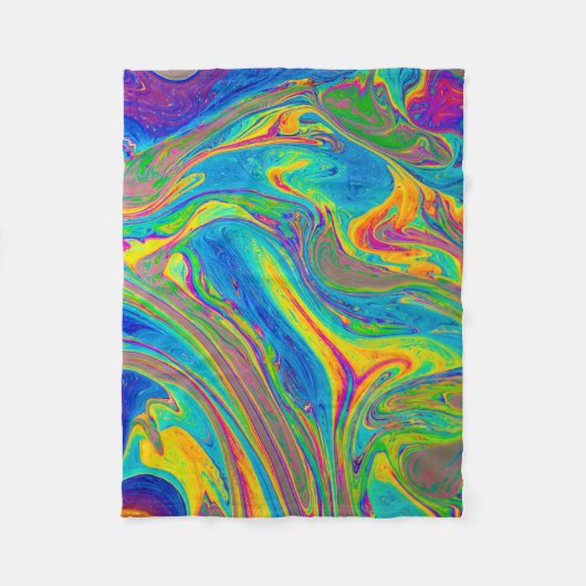 Multicolored painting fleecedecke (Vorderseite)