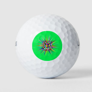 MULTICOLORED pattern ~ Golf Ball - einzigartig ~