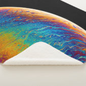 Multicolored planet fluid painting sherpadecke (3/4)