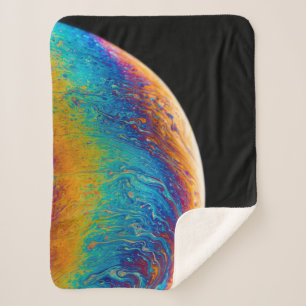 Multicolored planet fluid painting sherpadecke