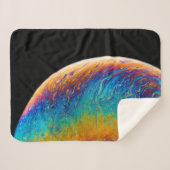 Multicolored planet fluid painting sherpadecke (Vorderseite (Horizontal))