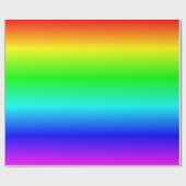 Multicolored Rainbow Ombre Geschenkpapier (Flach)