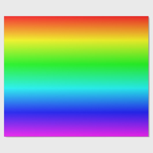 Multicolored Rainbow Ombre Geschenkpapier (Flach)