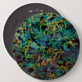 Multicolored Scribbled Abstrakt Art Button (Vorne & Hinten)