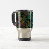 Multicolored Scribbled Abstrakt Art Reisebecher (Vorderseite Links)