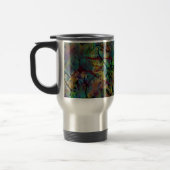 Multicolored Scribbled Abstrakt Art Reisebecher (Links)