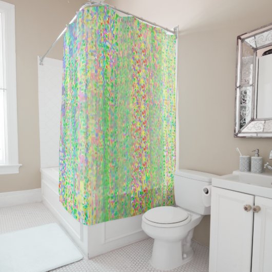 Multicolored Shimmery Shower Curtain Duschvorhang (Beispiel)