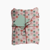 Multicolored snowflake pattern – winter christmas geschenkpapier