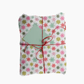 Multicolored snowflake pattern – winter christmas geschenkpapier