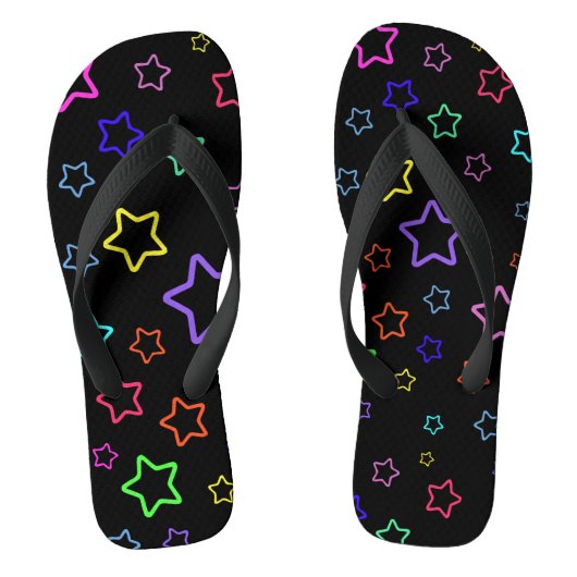 Multicolored Starry Night Badesandalen (Fußbett)