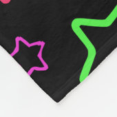 Multicolored Starry Night Fleecedecke (Ecke)