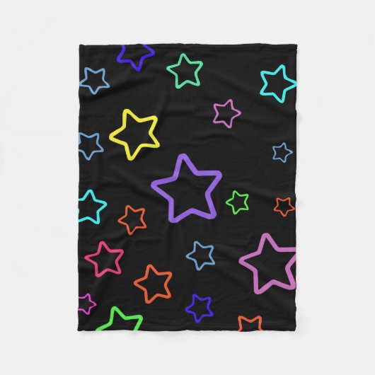 Multicolored Starry Night Fleecedecke (Vorderseite)
