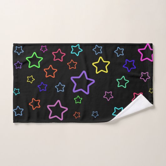 Multicolored Starry Night Handtuch (Handtuch)
