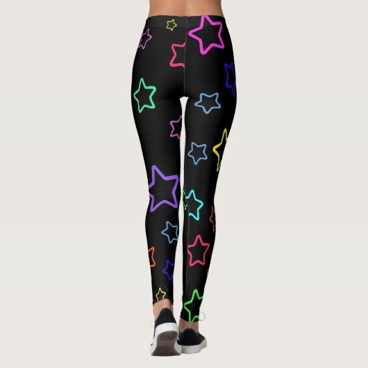 Multicolored Starry Night Leggings (Rückseite)