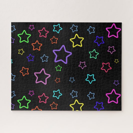 Multicolored Starry Night Puzzle (Horizontal)