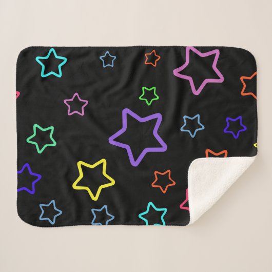 Multicolored Starry Night Sherpadecke (Vorderseite (Horizontal))