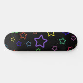 Multicolored Starry Night Skateboard (Horizontal)