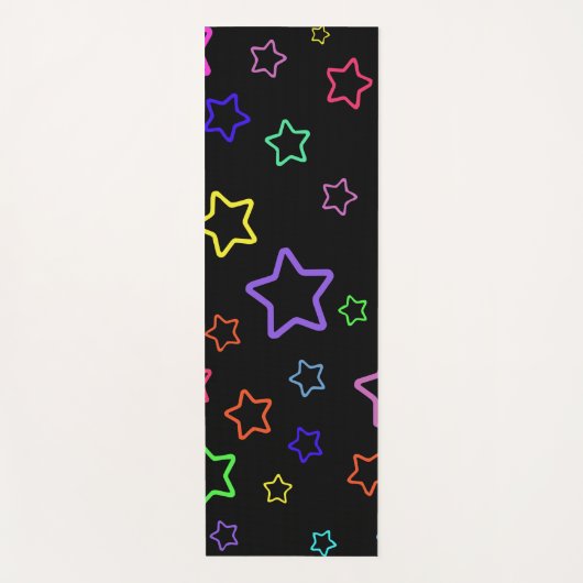 Multicolored Starry Night Yogamatte (Vorderseite)