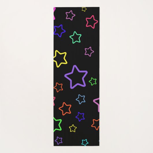 Multicolored Starry Night Yogamatte (Rückseite)