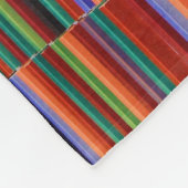Multicolored striped illustration fleecedecke (Ecke)