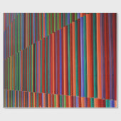 Multicolored striped illustration geschenkpapier (Flach)