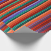 Multicolored striped illustration geschenkpapier (Ecke)
