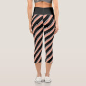 Multicolored Stripes Capri Leggings (Rückseite)